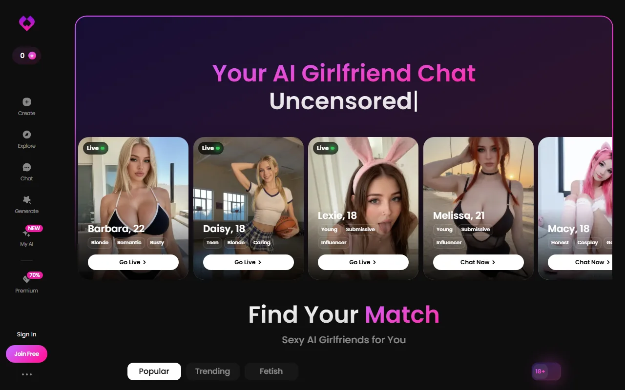 GoLove AI homepage screenshot 2026