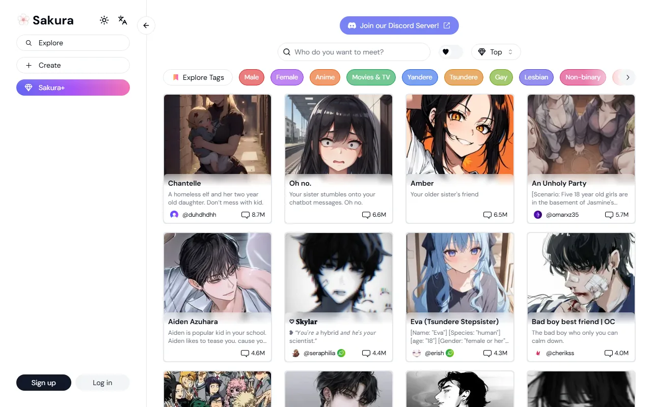 Sakura.fm homepage screenshot 2026